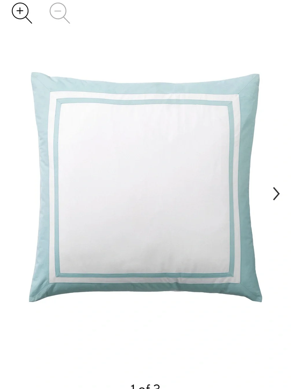 NWT, Pottery Barn- Parker Organic Percale Sham, Euro, SEA GLASS (*READ*)